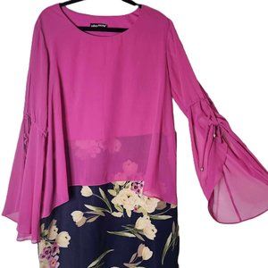 PINK DRESS FOR WOMEN BY SILVER MOON SIZE 14